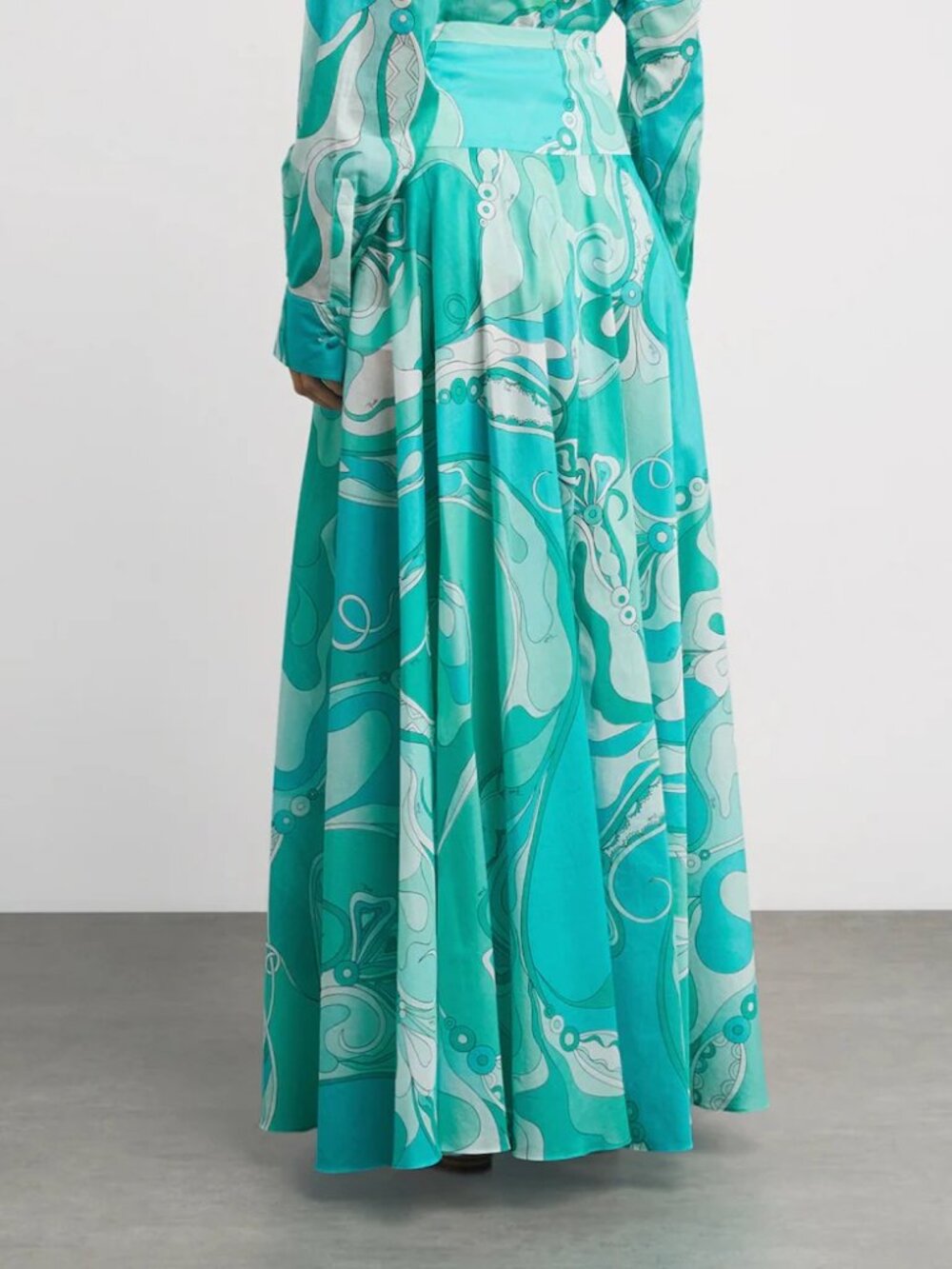 Pucci Cotton Orchidee Maxi Skirt - Picture 2 of 11
